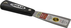 Hyde Tools - 1-1/2" Wide Steel Putty Knife - Stiff, Nylon Handle, 7-3/4" OAL - Americas Industrial Supply