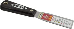 Hyde Tools - 1-5/16" Wide Steel Taping Knife - Stiff, Nylon Handle, 7-3/4" OAL - Americas Industrial Supply