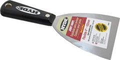 Hyde Tools - 4" Wide Carbon Steel Taping Knife - Flexible, Nylon Handle, 8" OAL - Americas Industrial Supply