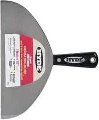 Hyde Tools - 10" Wide Carbon Steel Taping Knife - Flexible, Nylon Handle, 8-1/4" OAL - Americas Industrial Supply