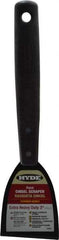 Hyde Tools - Stiff Carbon Steel Chisel Scraper - 3" Blade Width, 8" Long Polypropylene Handle - Americas Industrial Supply