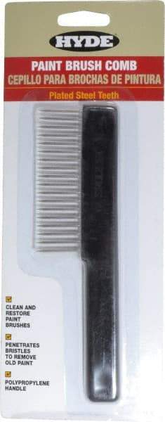 Hyde Tools - 3.8" Wide Brush Comb - Polypropylene & Stainless Steel - Americas Industrial Supply