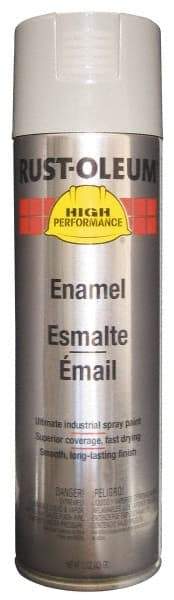 Rust-Oleum - Light Machinery Gray, 15 oz Net Fill, Gloss, Enamel Spray Paint - 14 Sq Ft per Can, 15 oz Container, Use on Rust Proof Paint - Americas Industrial Supply