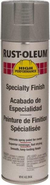 Rust-Oleum - Silver Aluminum, 14 oz Net Fill, Gloss, Enamel Spray Paint - 10 Sq Ft per Can, 14 oz Container, Use on Rust Proof Paint - Americas Industrial Supply