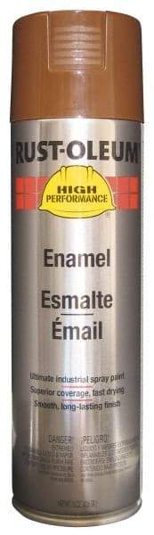 Rust-Oleum - Chestnut Brown, 15 oz Net Fill, Gloss, Enamel Spray Paint - 14 Sq Ft per Can, 15 oz Container, Use on Rust Proof Paint - Americas Industrial Supply