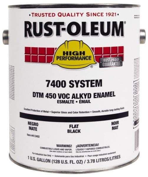 Rust-Oleum - 1 Gal Forest Green Gloss Finish Industrial Enamel Paint - Interior/Exterior, Direct to Metal, <450 gL VOC Compliance - Americas Industrial Supply