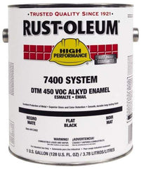 Rust-Oleum - 1 Gal Marlin Blue Gloss Finish Industrial Enamel Paint - Interior/Exterior, Direct to Metal, <450 gL VOC Compliance - Americas Industrial Supply