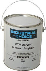 Rust-Oleum - 1 Gal Silver Gray Semi Gloss Finish Alkyd Enamel Paint - Interior/Exterior, Direct to Metal, <250 gL VOC Compliance - Americas Industrial Supply