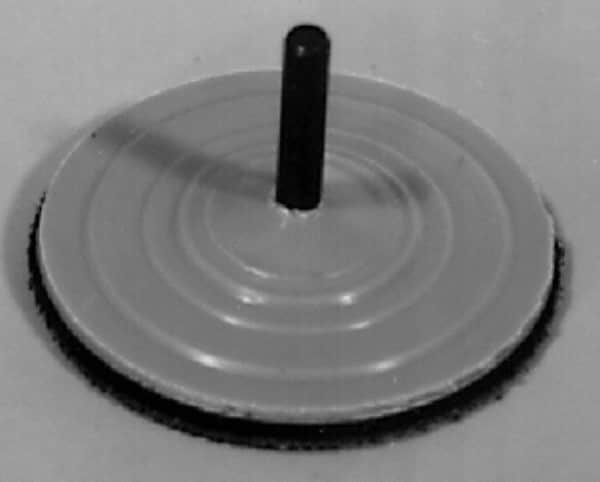 AutoQuip - 1" Diam Adhesive/PSA Disc Backing Pad - 1/4" Shank Diam, Medium Density, 25,000 RPM - Americas Industrial Supply