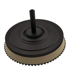 AutoQuip - 3" Diam Hook & Loop Disc Backing Pad - 1/4" Shank Diam, Medium Density, 18,000 RPM - Americas Industrial Supply