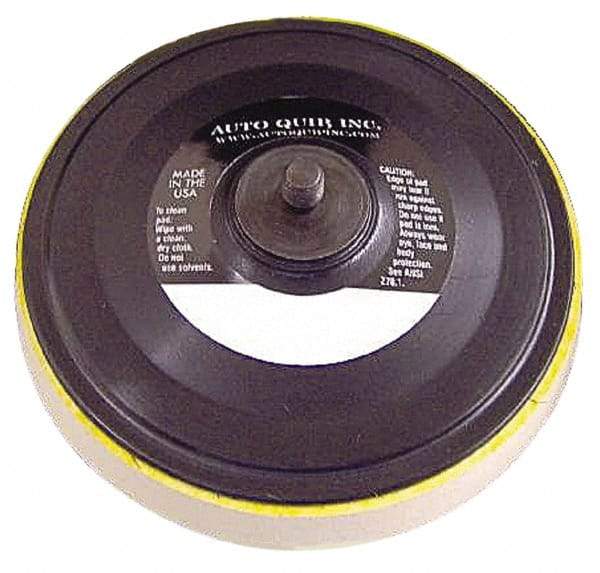 AutoQuip - 6" Diam Hook & Loop Disc Backing Pad - Medium Density, 10,000 RPM - Americas Industrial Supply