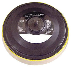 AutoQuip - 6" Diam Hook & Loop Disc Backing Pad - Medium Density, 10,000 RPM - Americas Industrial Supply
