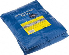 Value Collection - 25' Long x 20' Wide Polyethylene Tarp & Dust Cover - Blue - Americas Industrial Supply