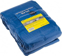 Value Collection - 40' Long x 30' Wide Polyethylene Tarp & Dust Cover - Blue - Americas Industrial Supply