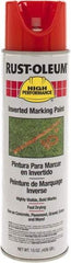 Rust-Oleum - 15 fl oz Orange Marking Paint - 300' to 350' Coverage at 1-1/2" Wide, Solvent-Based Formula - Americas Industrial Supply