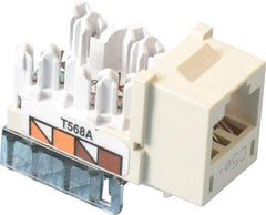 Hubbell - 8 Position, Cat5e Modular Jack - CSA Certified, RoHS Compliant, UL Listed - Americas Industrial Supply