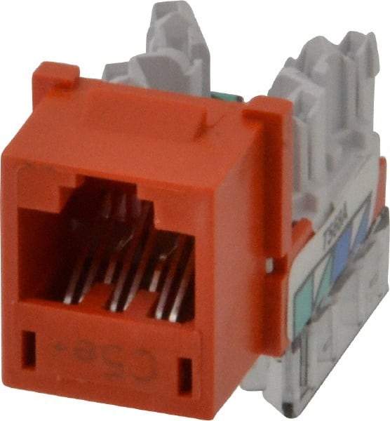 Hubbell - 8 Position, Cat5e Modular Jack - CSA Certified, RoHS Compliant, UL Listed - Americas Industrial Supply