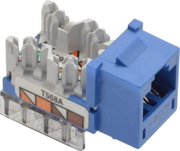 Hubbell - 8 Position, Cat5e Modular Jack - CSA Certified, RoHS Compliant, UL Listed - Americas Industrial Supply