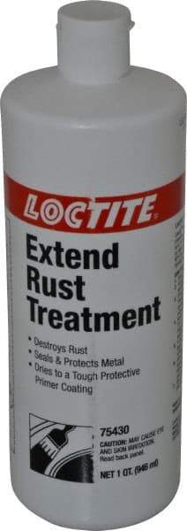 Loctite - 1 Qt Rust Treatment - 15 min Tack Free Dry Time, 30 min Recoat Dry Time, 24 hr Full Dry Time - Americas Industrial Supply