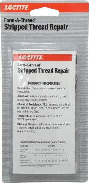 Loctite - 48 mL Syringe, Blue/Gray, Liquid Thread Repair Kit - Series 286 - Americas Industrial Supply