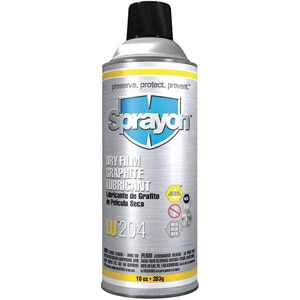 Sprayon - 10 oz Aerosol Dry Graphite Penetrant/Lubricant - Black, -40°F to 850°F, Food Grade - Americas Industrial Supply