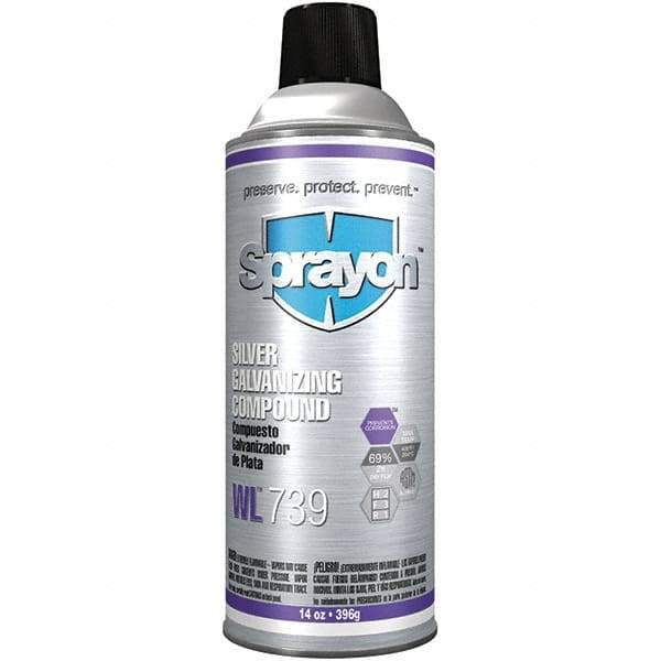 Sprayon - 16 oz Zinc Cold Galvanizing Compound - Comes in Aerosol - Americas Industrial Supply