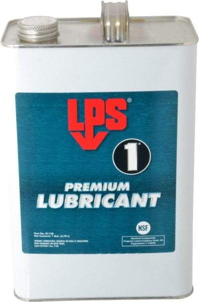 LPS - 1 Gal Bottle Dry Film Penetrant/Lubricant - Clear Yellow, Food Grade - Americas Industrial Supply