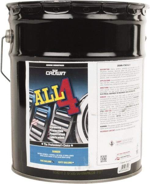 Crown - 5 Gal Pail Penetrant/Lubricant - Light Amber, 40°F to 110°F - Americas Industrial Supply