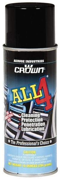 Crown - 10 oz Aerosol Penetrant/Lubricant - Light Amber, 40°F to 110°F - Americas Industrial Supply