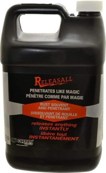 Releasall - 1 Gal Rust Solvent/Penetrant - Comes in Bottle - Americas Industrial Supply