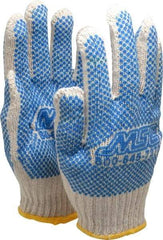 PRO-SAFE - Size S (7) PVC Coated Cotton Blend Work Gloves - For General Purpose, Fully Coated, Knit Wrist Cuff, Blue, Paired - Americas Industrial Supply