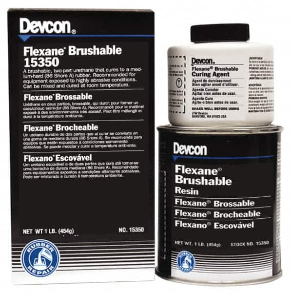 Devcon - 1 Lb Pail Two Part Urethane Adhesive - 45 min Working Time, 3,500 psi Shear Strength - Americas Industrial Supply