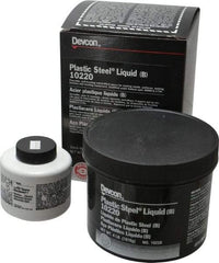 Devcon - 4 Lb Pail Two Part Epoxy - 45 min Working Time, Series Plastic Steel - Americas Industrial Supply