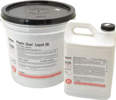 Devcon - 25 Lb Pail Two Part Epoxy - 45 min Working Time, Series Plastic Steel - Americas Industrial Supply