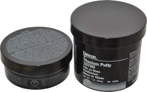 Devcon - 1 Lb Kit Gray Epoxy Resin Putty - 150°F (Wet), 350°F (Dry) Max Operating Temp, 16 hr Full Cure Time - Americas Industrial Supply