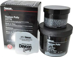 Devcon - 2 Lb Kit Gray Epoxy Resin Putty - 150°F (Wet), 350°F (Dry) Max Operating Temp, 16 hr Full Cure Time - Americas Industrial Supply