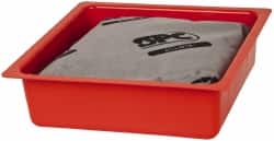 Brady SPC Sorbents - 3 Quart Capacity, 10 Inch Long x 10 Inch Wide, Plastic Drip Pan - Americas Industrial Supply