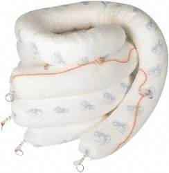 Brady SPC Sorbents - 71 Gal, 10' Long, 8" Diam, Boom - Oil Only, White - Americas Industrial Supply