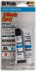 Devcon - 0.5 oz Tube Two Part Epoxy - 4 to 5 min Working Time - Americas Industrial Supply
