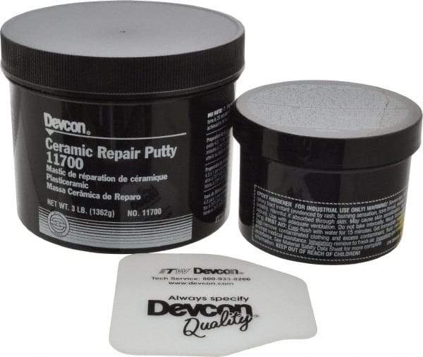 Devcon - 3 Lb Pail Two Part Epoxy - 25 min Working Time, 2,000 psi Shear Strength - Americas Industrial Supply