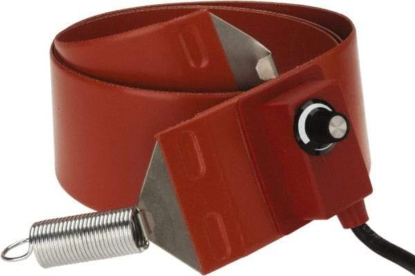 Value Collection - 3" Wide, 55 Gallon Wrap-Around Drum Heater with Thermostat - 240 Volt, 70°F to 425°F Thermostat Rating - Americas Industrial Supply