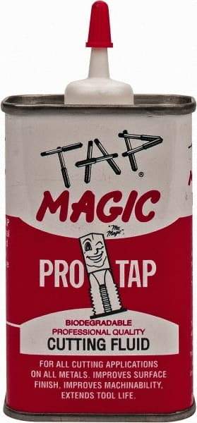 Tap Magic - Tap Magic ProTap, 4 oz Can Cutting & Tapping Fluid - Semisynthetic, For Boring, Broaching, Drilling, Engraving, Facing, Milling, Reaming, Sawing, Threading, Turning - Americas Industrial Supply