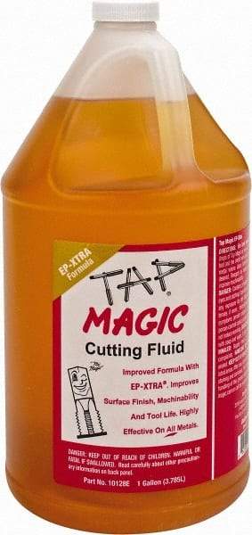 Tap Magic - Tap Magic EP-Xtra, 1 Gal Bottle Cutting & Tapping Fluid - Semisynthetic, For Boring, Broaching, Drilling, Engraving, Facing, Milling, Reaming, Sawing, Threading, Turning - Americas Industrial Supply