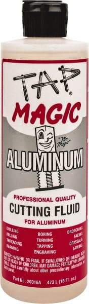 Tap Magic - Tap Magic Aluminum, 1 Pt Bottle Cutting & Tapping Fluid - Semisynthetic, For Boring, Broaching, Drilling, Engraving, Facing, Milling, Reaming, Sawing, Threading, Turning - Americas Industrial Supply