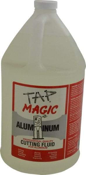 Tap Magic - Tap Magic Aluminum, 1 Gal Bottle Cutting & Tapping Fluid - Semisynthetic, For Boring, Broaching, Drilling, Engraving, Facing, Milling, Reaming, Sawing, Threading, Turning - Americas Industrial Supply