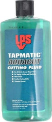 LPS - Tapmatic AquaCut, 16 oz Bottle Cutting & Tapping Fluid - Water Soluble, For Boring, Broaching, Drawing, Drilling, Engraving, Facing, Finishing, Grinding, Milling, Reaming, Sawing, Stamping, Tapping, Threading, Turning - Americas Industrial Supply