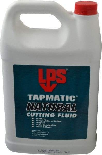 LPS - Tapmatic Natural, 1 Gal Bottle Cutting & Tapping Fluid - Straight Oil, For Boring, Broaching, Drilling, Engraving, Facing, Milling, Reaming, Sawing, Tapping, Threading, Turning - Americas Industrial Supply