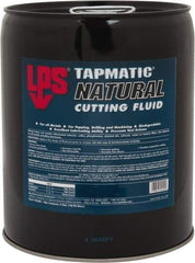 LPS - Tapmatic Natural, 5 Gal Pail Cutting & Tapping Fluid - Straight Oil, For Boring, Broaching, Drilling, Engraving, Facing, Milling, Reaming, Sawing, Tapping, Threading, Turning - Americas Industrial Supply