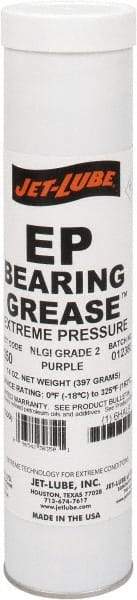 Jet-Lube - 14 oz Cartridge Extreme Pressure Grease - Purple, Extreme Pressure, 325°F Max Temp, NLGIG 2, - Americas Industrial Supply