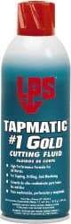 LPS - Tapmatic #1 Gold, 11 oz Aerosol Cutting & Tapping Fluid - Straight Oil, For Boring, Broaching, Drilling, Engraving, Facing, Milling, Reaming, Sawing, Tapping, Threading, Turning - Americas Industrial Supply